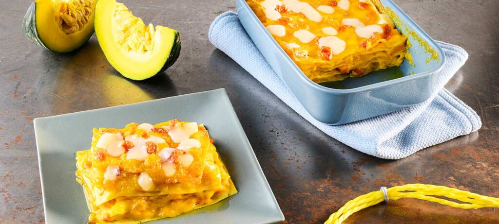 Lasagna con zucca