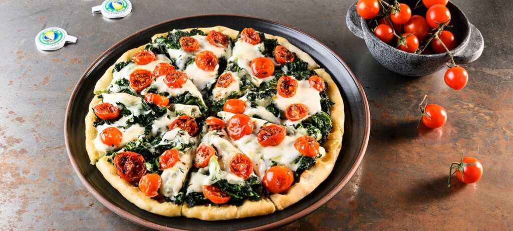 Pizza con Provolone Valpadana dolce